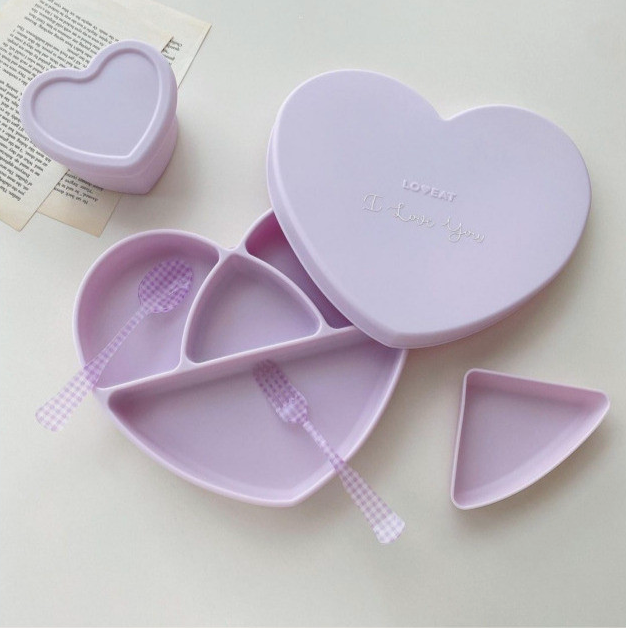 Heart Silicone Suction Plate image 2