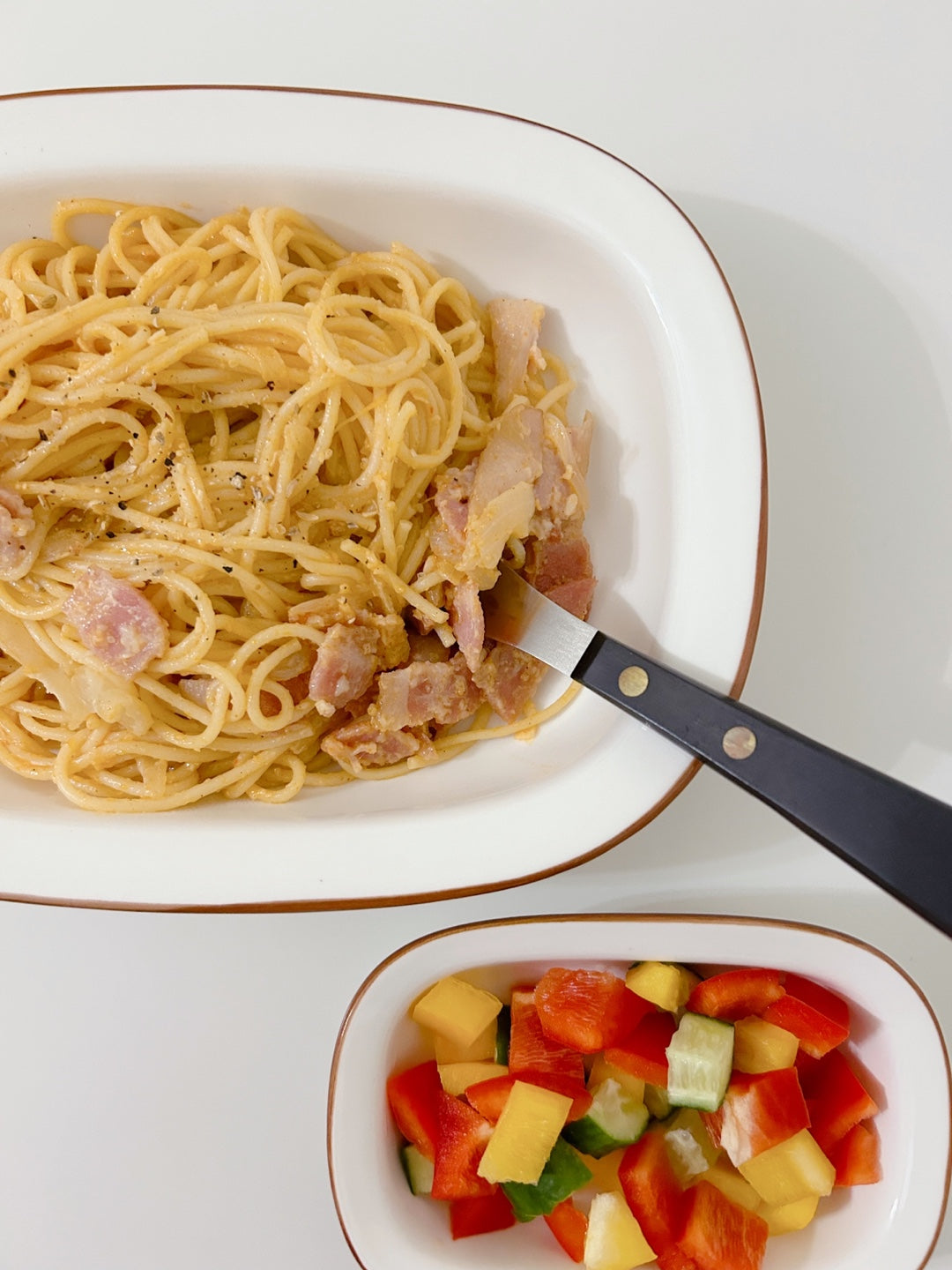 Square Pasta Bowl Set