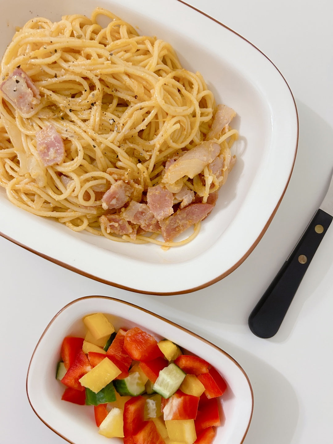 Square Pasta Bowl Set