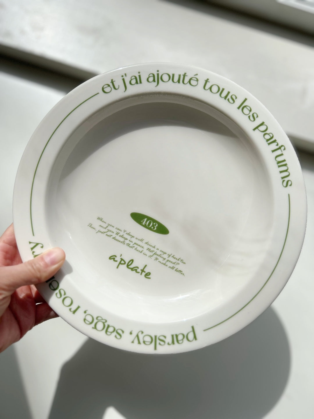 Green Lettering Plate