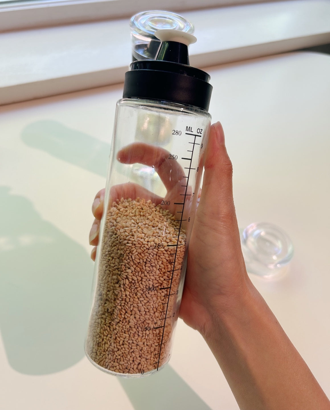 Long Glass Oil Dispenser