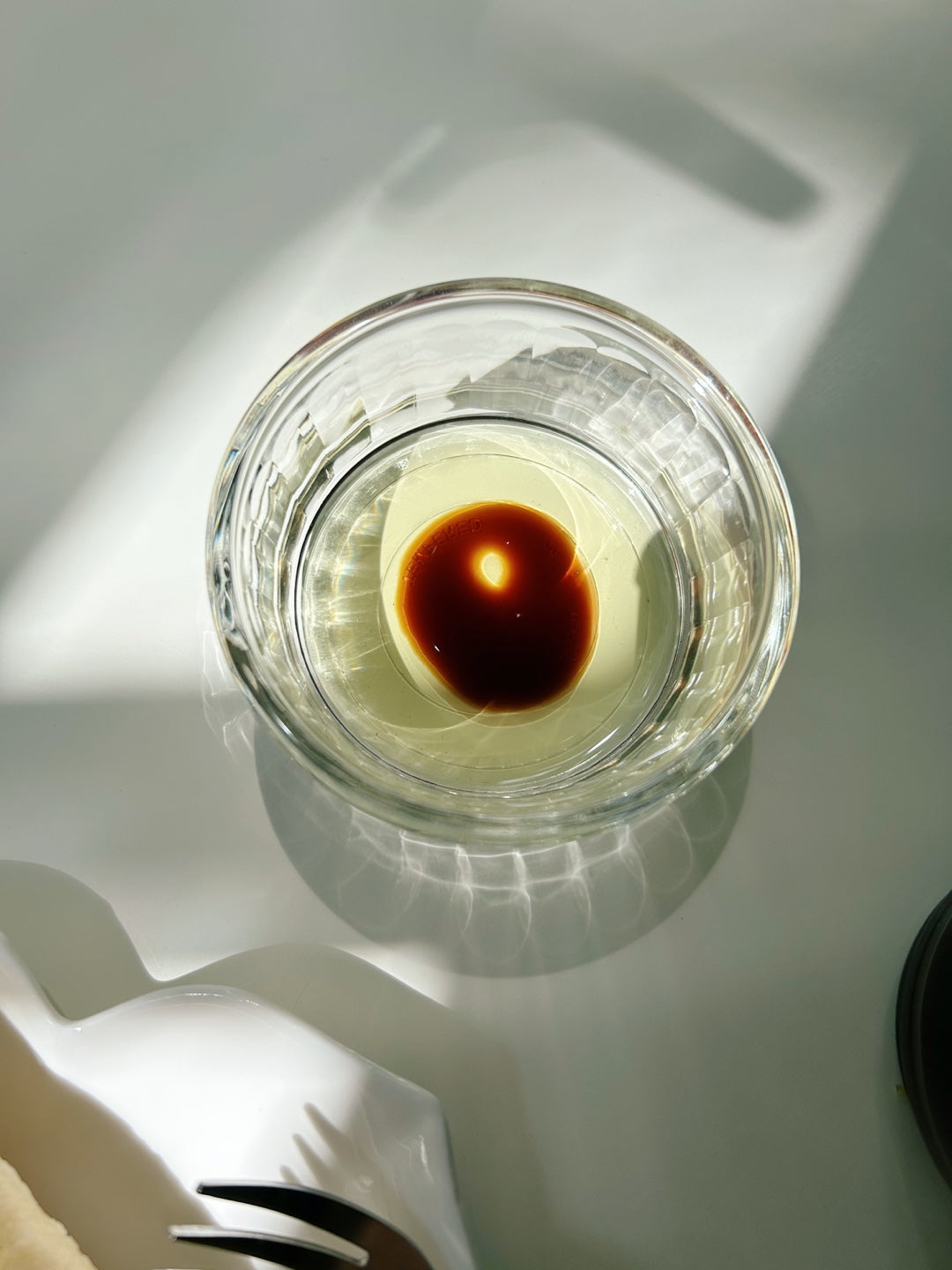 Wide Glass Sauce Bowl