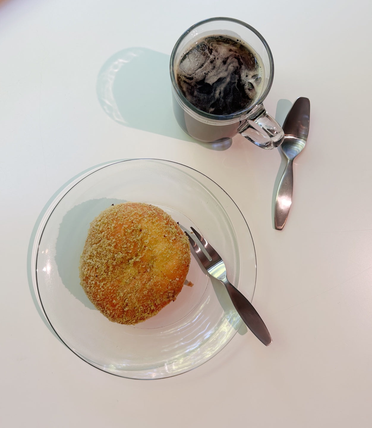 Almond Dessert Spoon and Fork Set