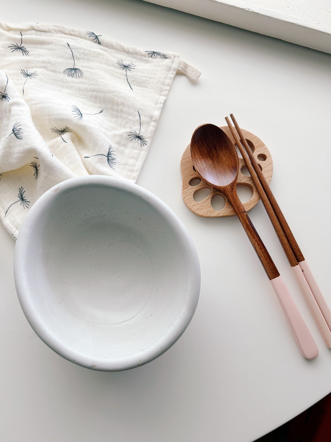 Lotus Root Wooden Rest / Coaster