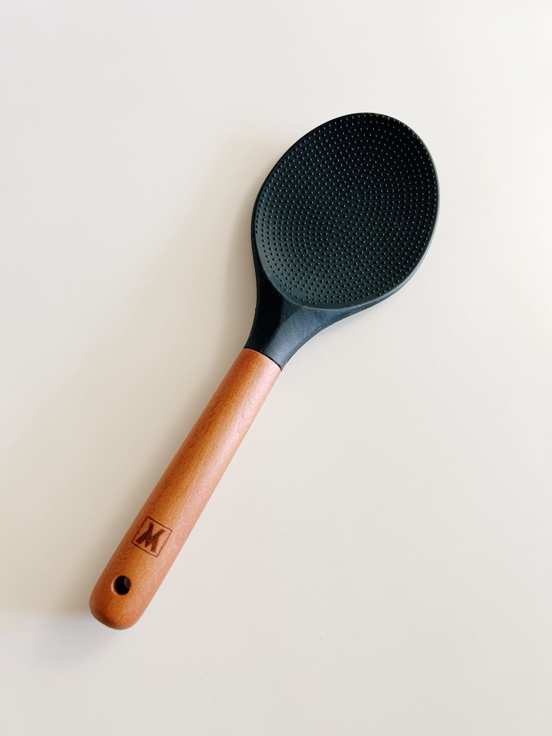 Wooden Handle Silicone Nonstick Rice Paddle