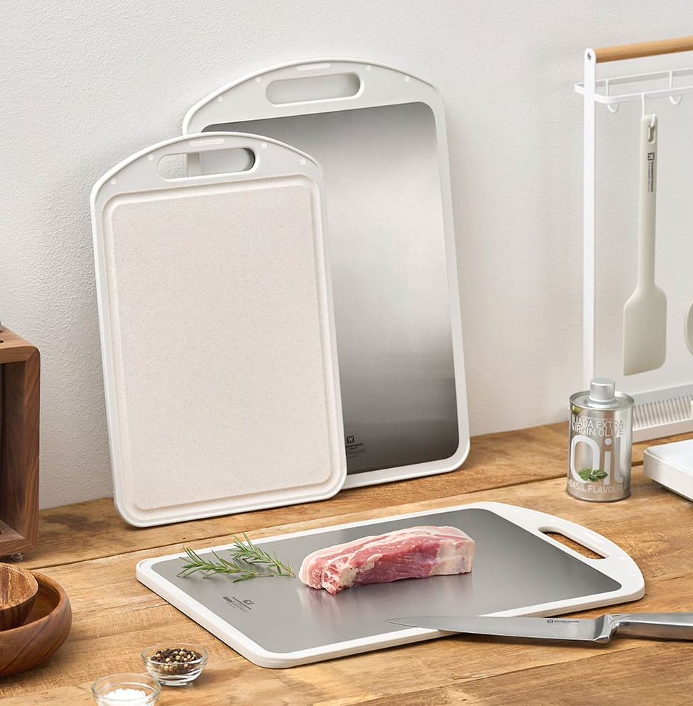 New) Double Sided Stainless Cutting Board
