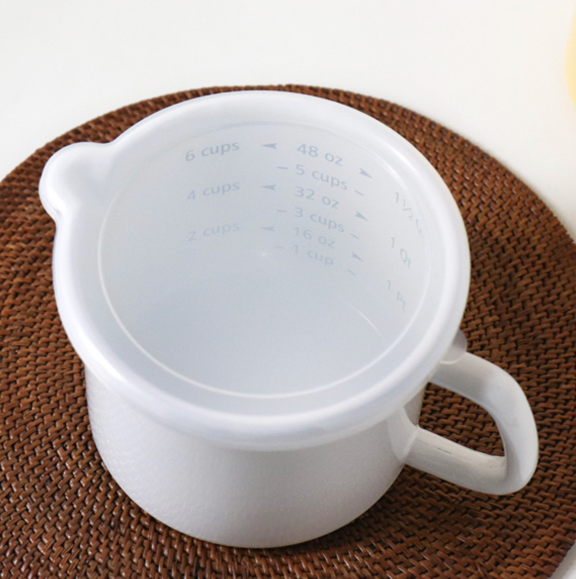 Enamel Canister Pot (Round)
