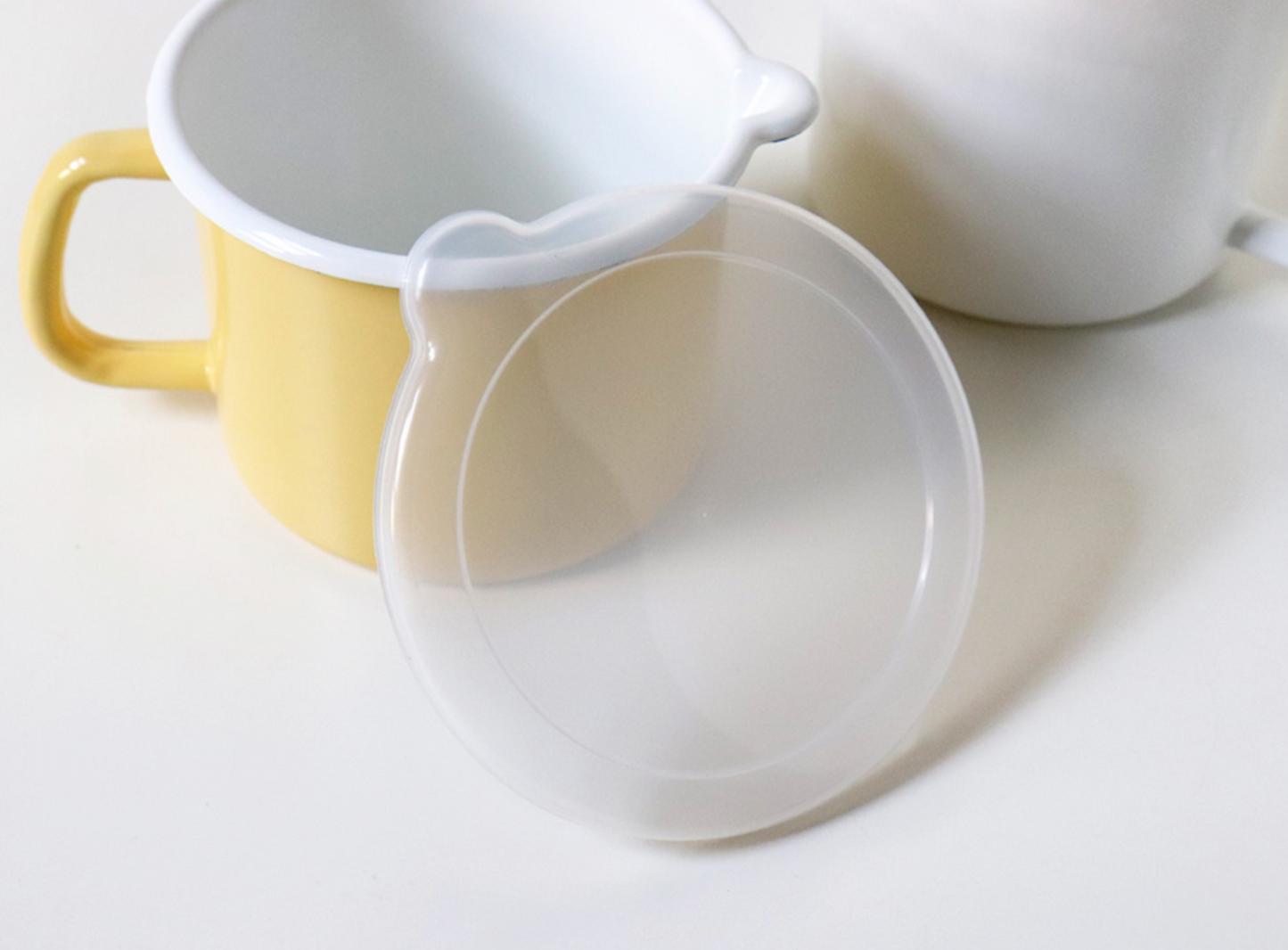 Enamel Canister Pot (Round)