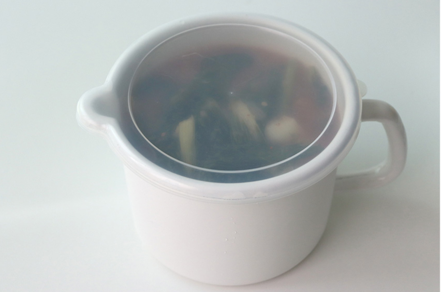 Enamel Canister Pot (Round)