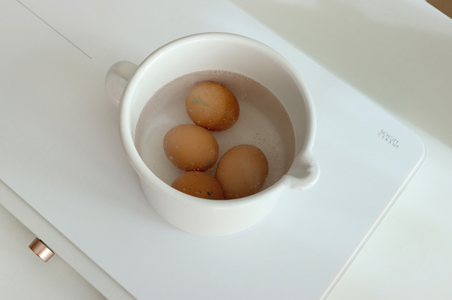 Enamel Canister Pot (Round)