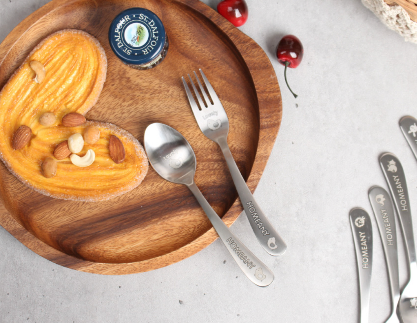 All Stainless Kids Spoon+Fork Set