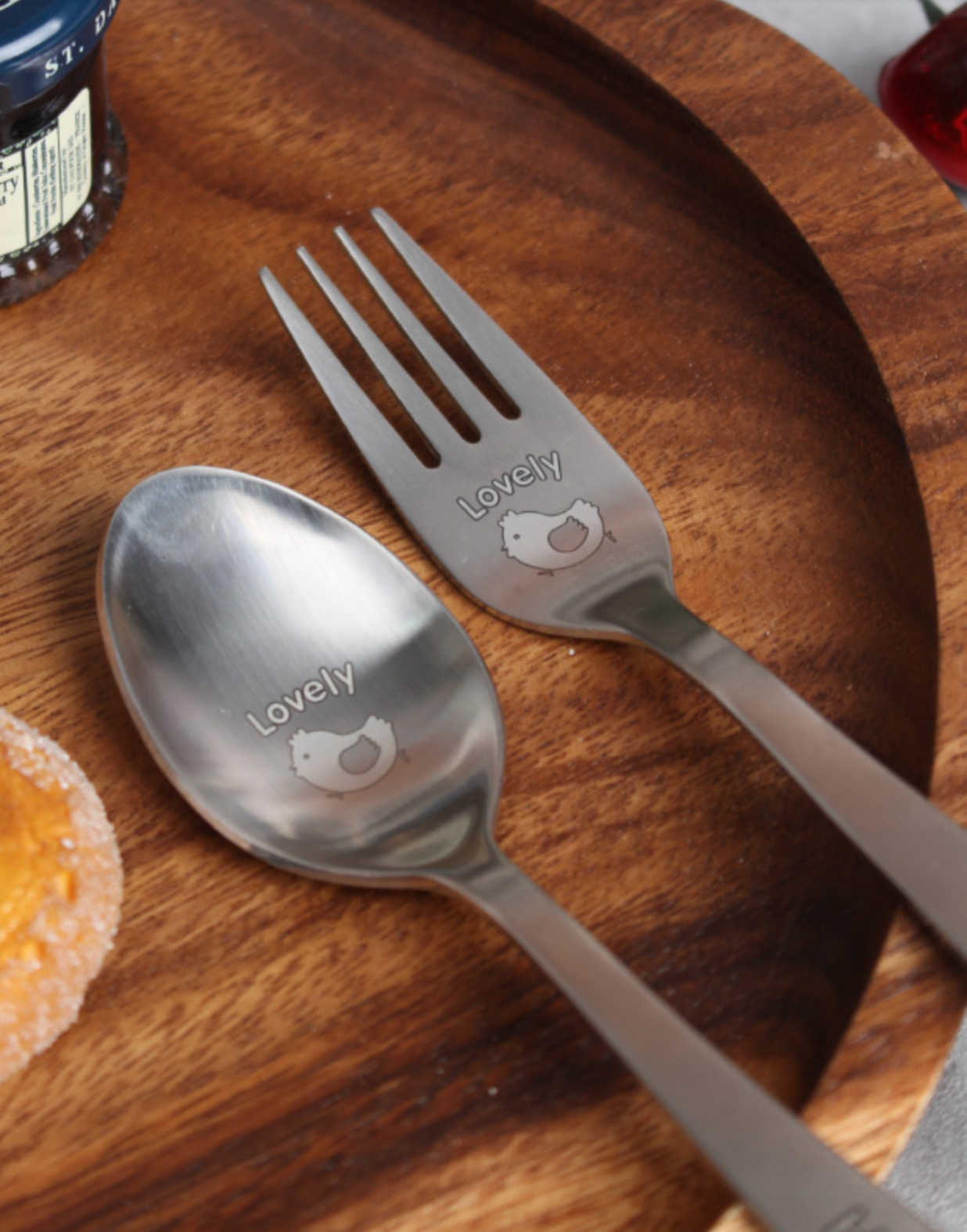 All Stainless Kids Spoon+Fork Set