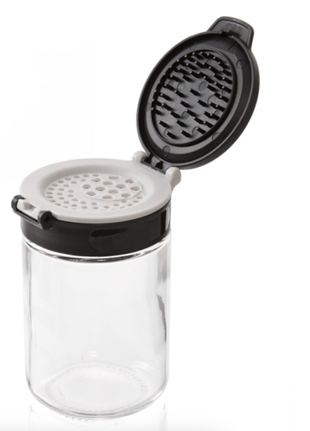 Dual Lid Glass Spice Jars