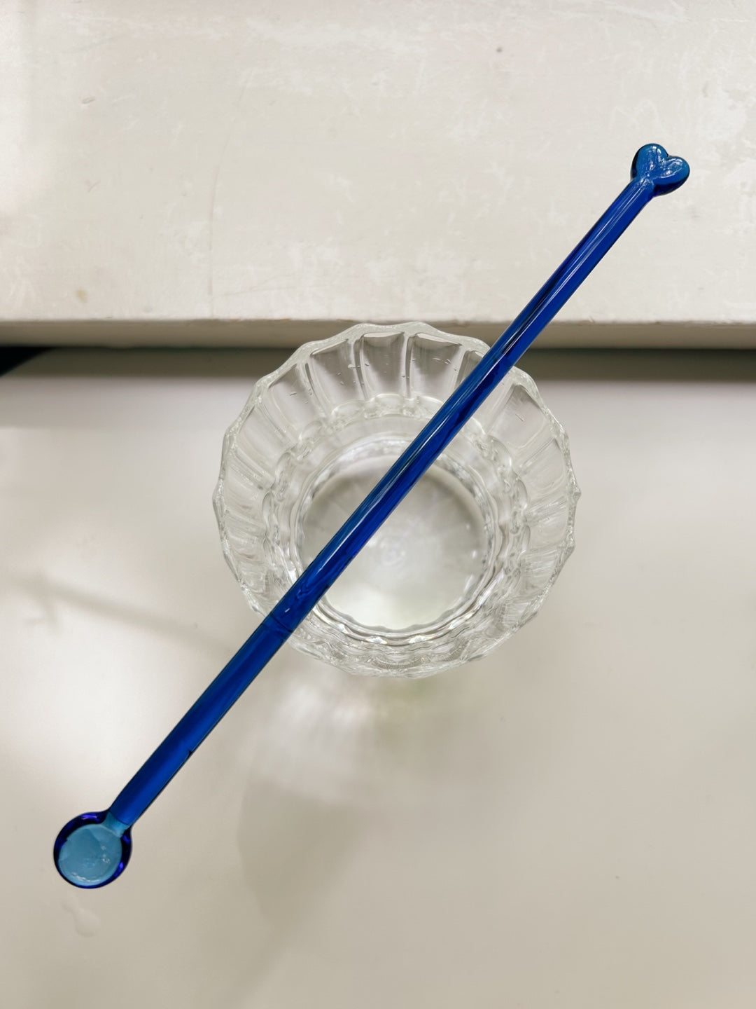 blue glass stirrer