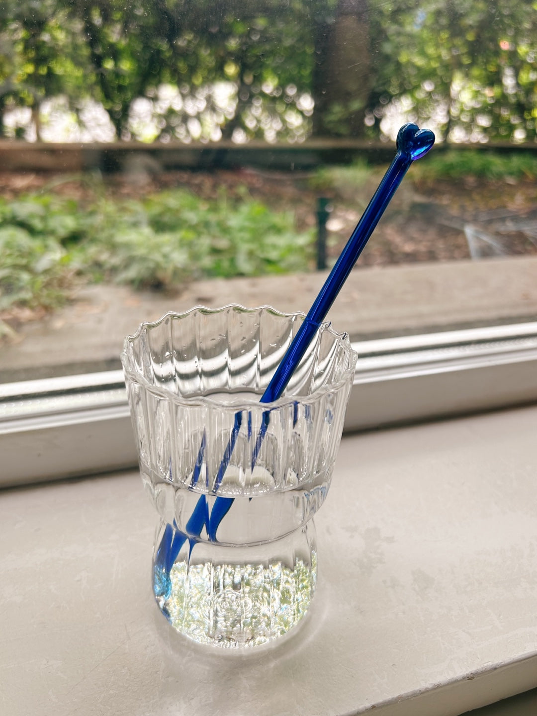 heart glass stirrer