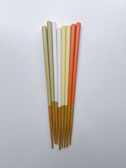 4PC Set Wooden Colour Chopsticks