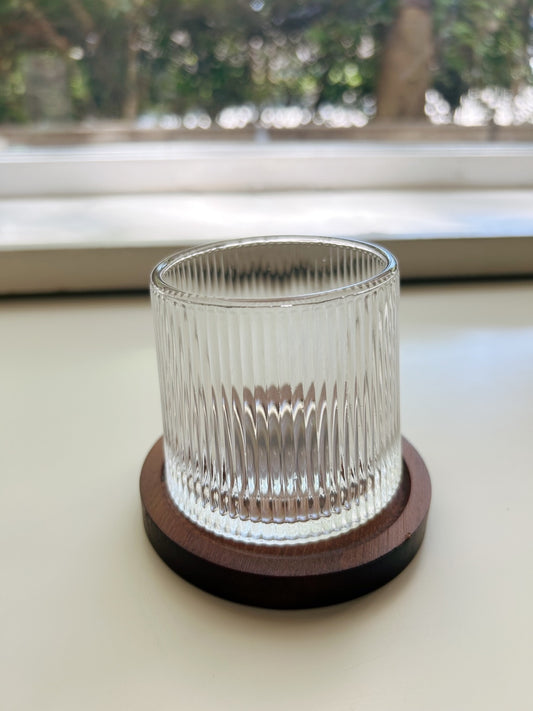 Pleats Rolling Whiskey Glass Set