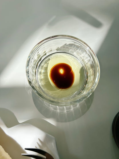 Wide Glass Sauce Bowl