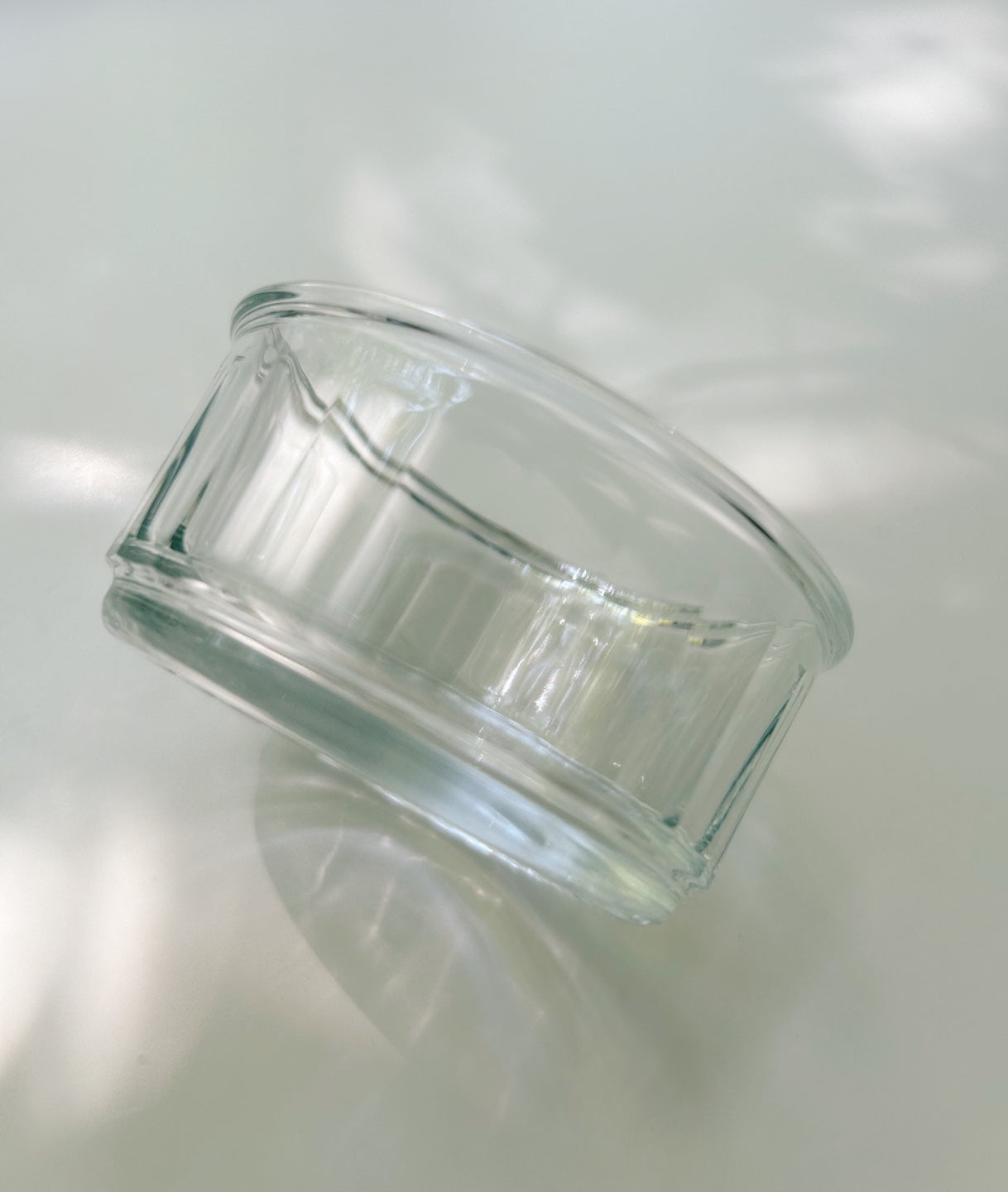 Wide Glass Sauce Bowl