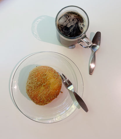 Glass Mug and Plate Set
