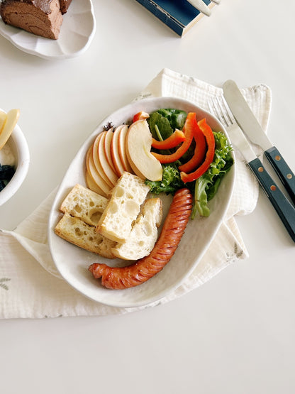 Shiro Low Oval Bowl