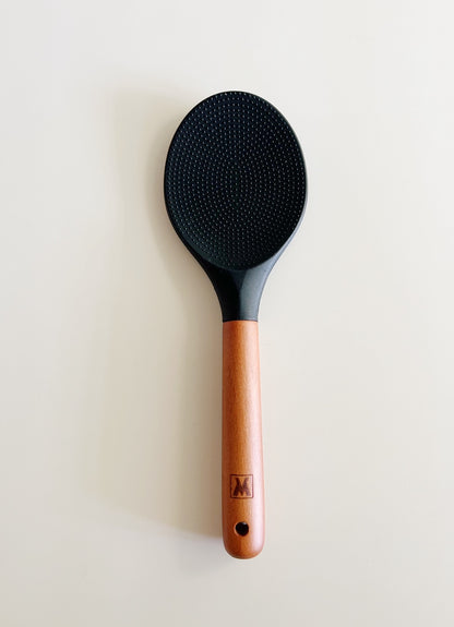 Wooden Handle Silicone Nonstick Rice Paddle