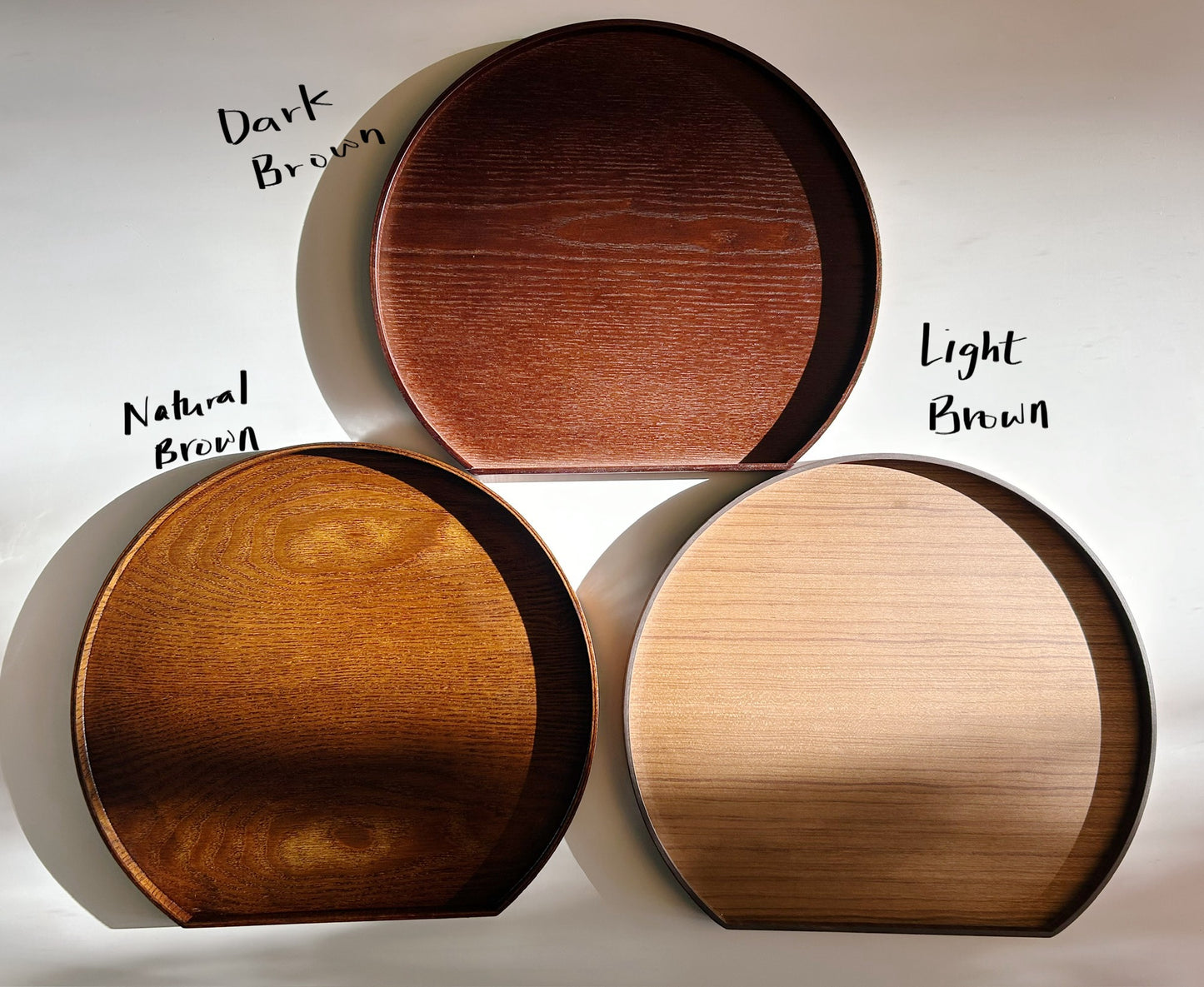Half Moon Lacquered Wooden Tray (New Colors!)