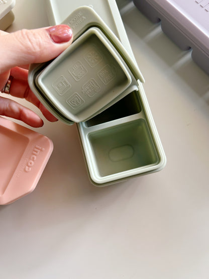 Premium Dual-Sealed Silicone Baby Food Freezer Tray (6 Cubes)