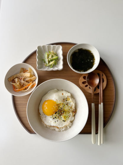 Half Moon Lacquered Wooden Tray (New Colors!)