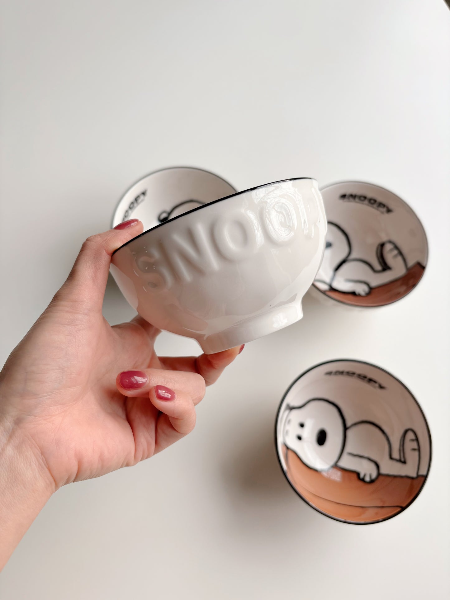 Snoopy Ceramic Bowl (Gift Set Option)