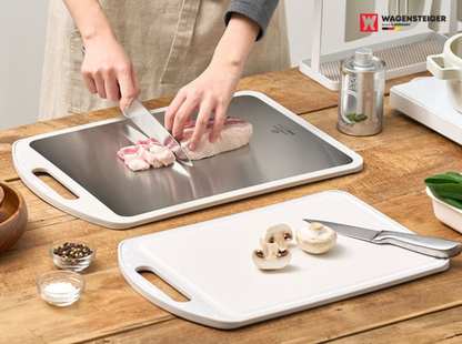 New) Double Sided Stainless Cutting Board