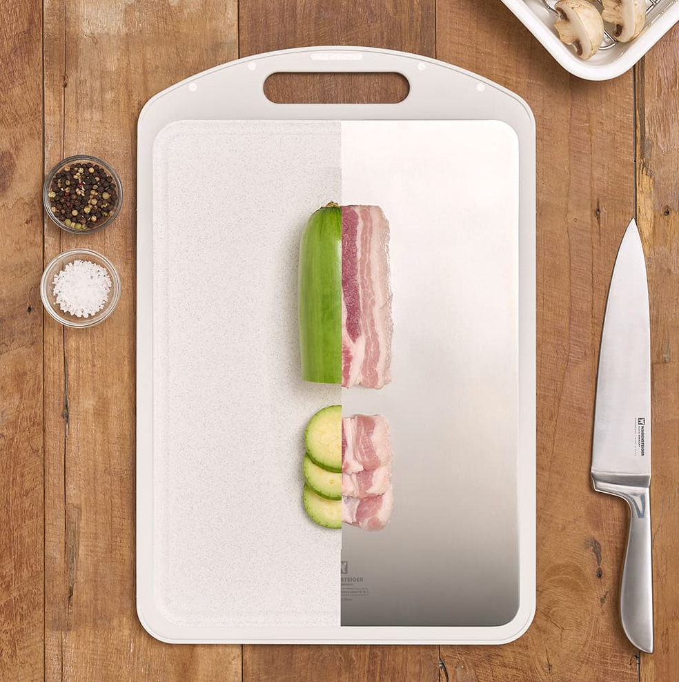 New) Double Sided Stainless Cutting Board