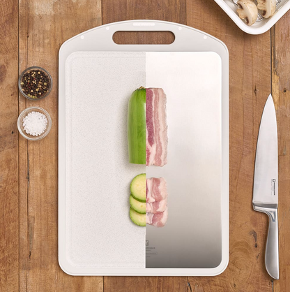 New) Double Sided Stainless Cutting Board
