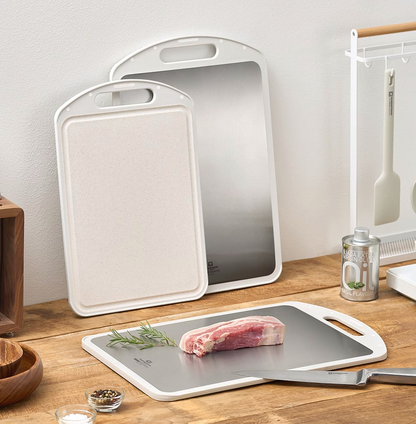 New) Double Sided Stainless Cutting Board