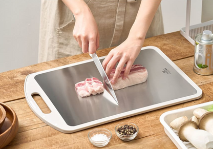 New) Double Sided Stainless Cutting Board