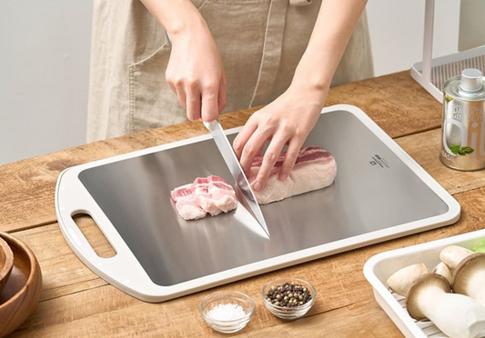 New) Double Sided Stainless Cutting Board