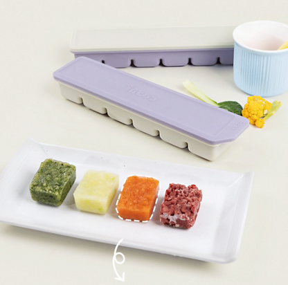 Premium Dual-Sealed Silicone Baby Food Freezer Tray (6 Cubes)