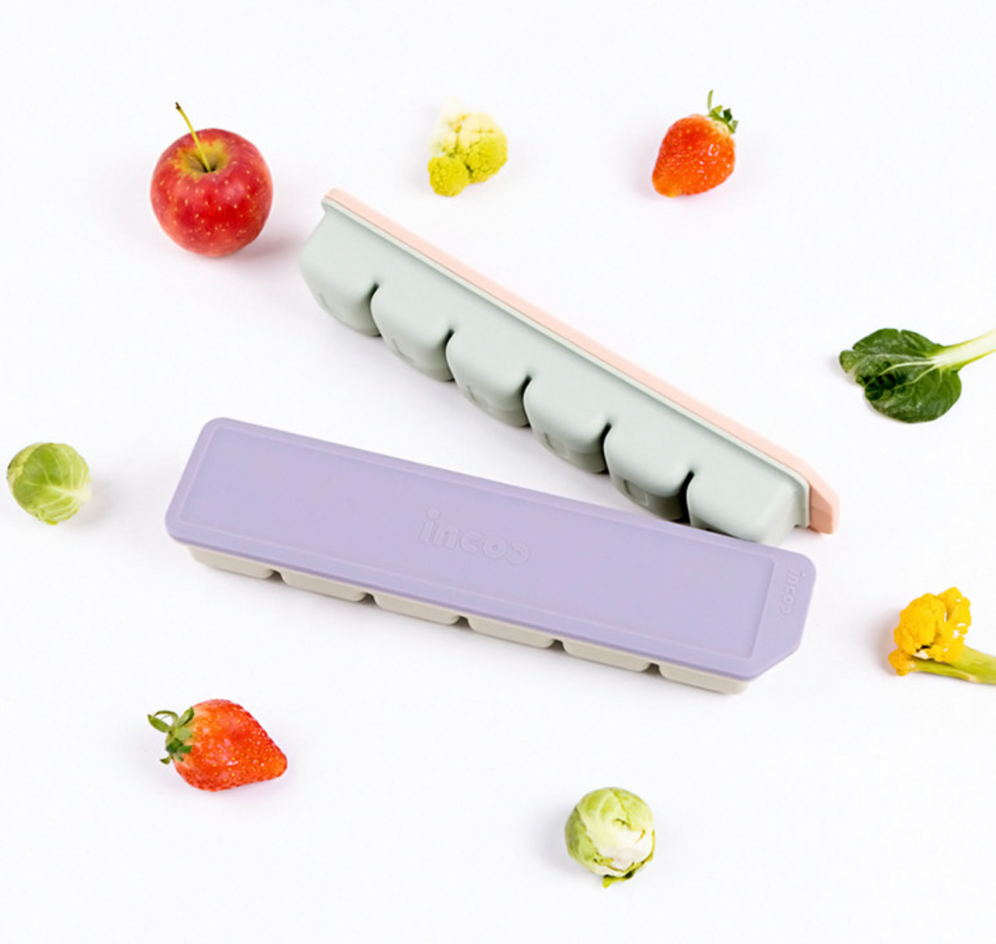 Premium Dual-Sealed Silicone Baby Food Freezer Tray (6 Cubes)