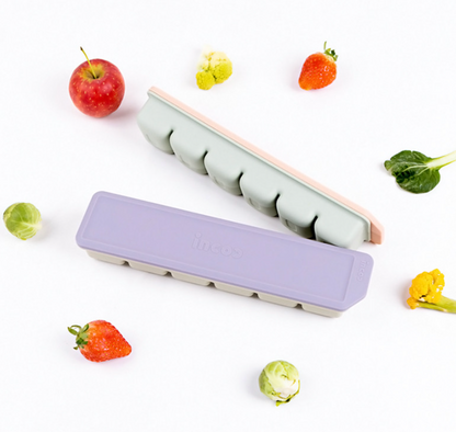Premium Dual-Sealed Silicone Baby Food Freezer Tray (6 Cubes)