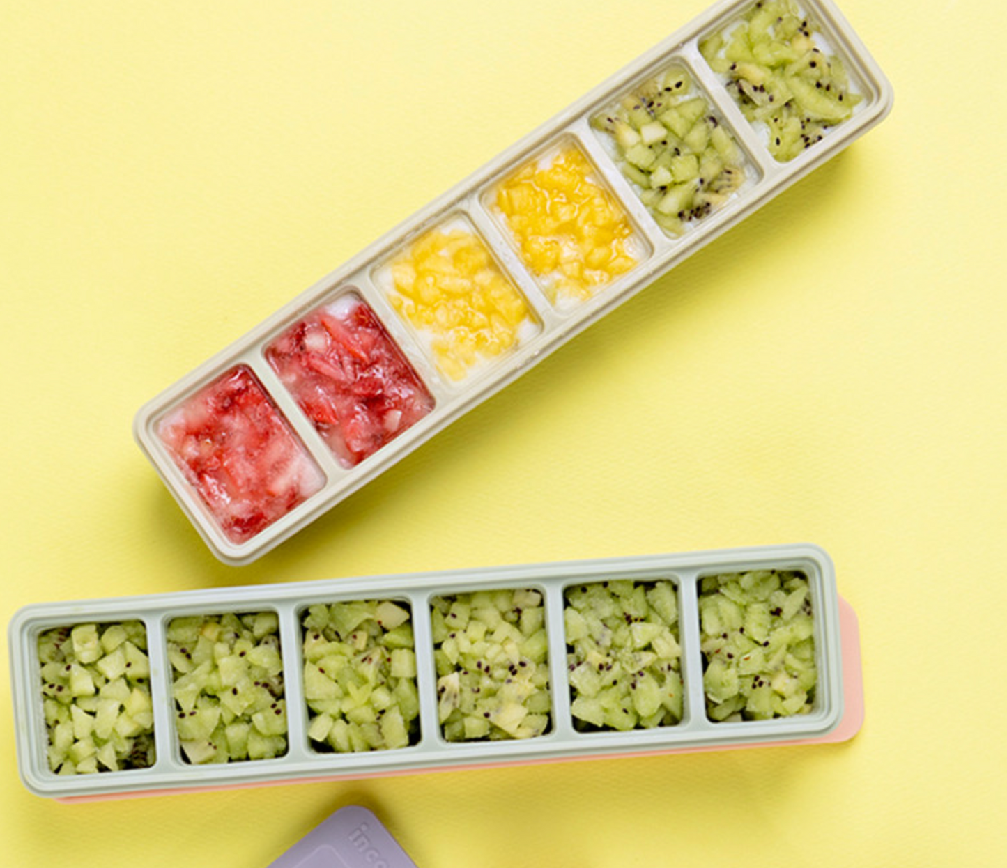 Premium Dual-Sealed Silicone Baby Food Freezer Tray (6 Cubes)