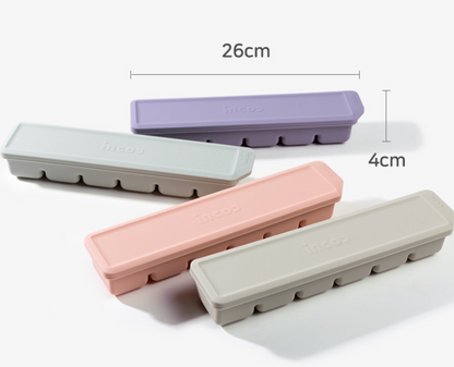 Premium Dual-Sealed Silicone Baby Food Freezer Tray (6 Cubes)