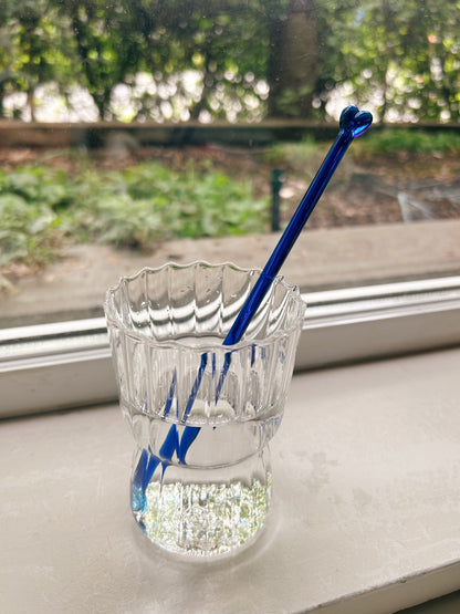 heart glass stirrer